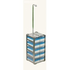 Rack quadrada aluminio para criobox - Botijao  YDS 65 - 216 ( 142 x 144 )
